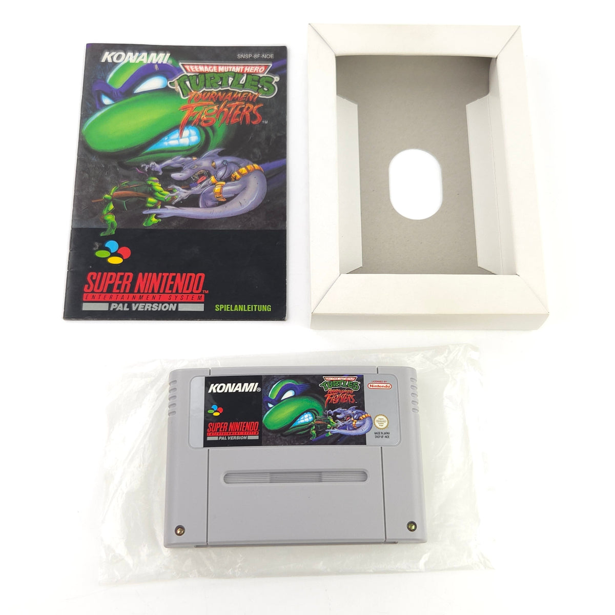 Super Nintendo Spiel Turtles Fighters OVP PAL NOE