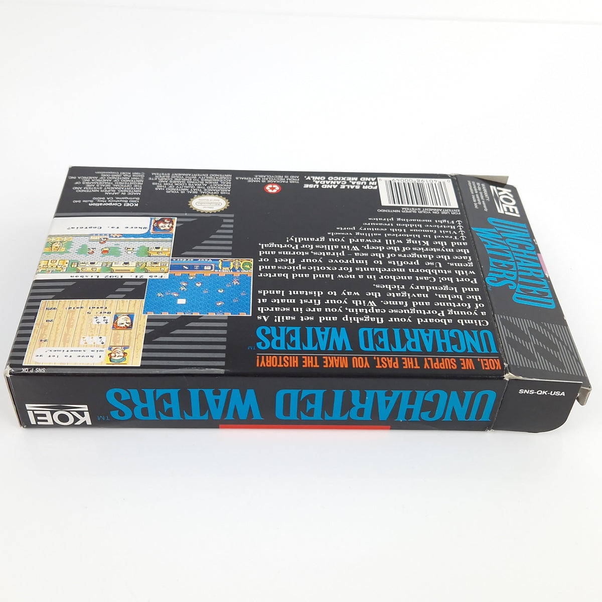 Super Nintendo Spiel – Uncharted Waters OVP NTSC USA