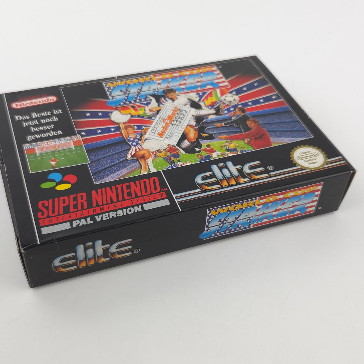 Super Nintendo Spiel World Cup Striker OVP CIB