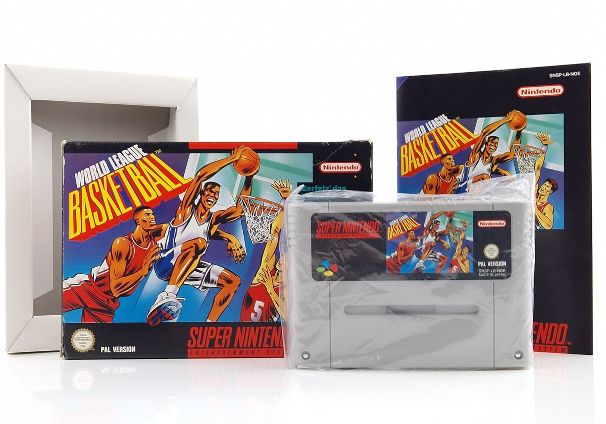 Super Nintendo Spiel – World League Basketball (OVP PAL)