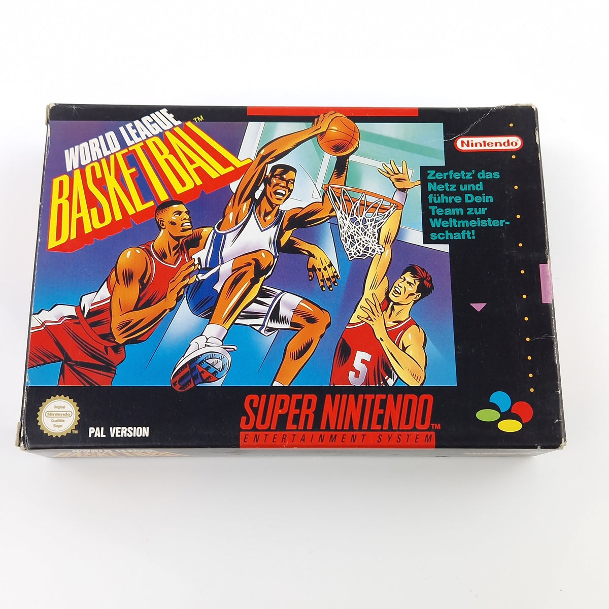 Super Nintendo Spiel – World League Basketball (OVP PAL)