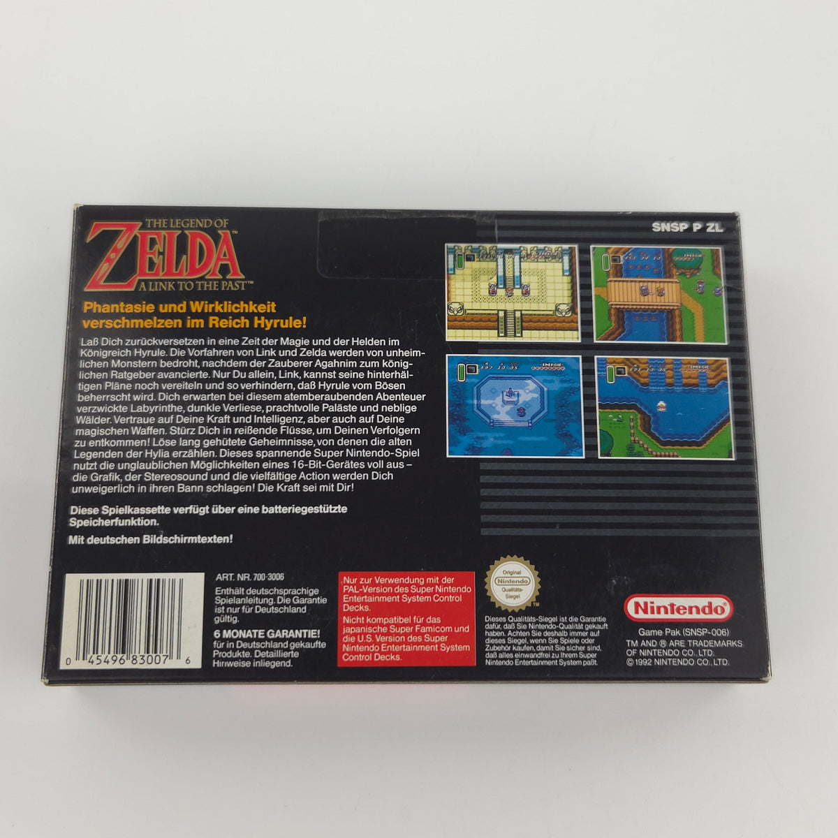 Super Nintendo Spiel Zelda Link Past mit Berater OVP PAL