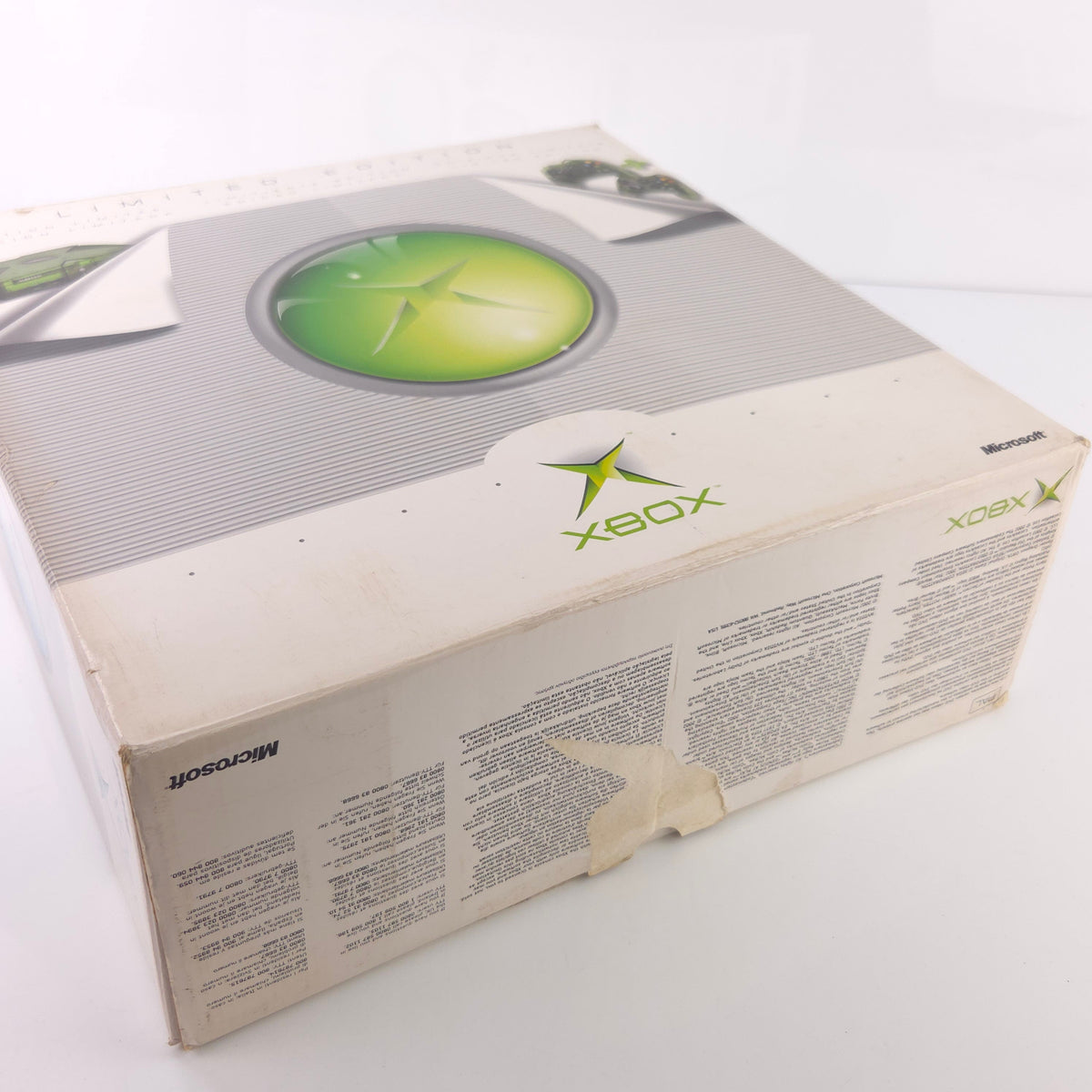 Xbox Konsole Crystal Green Halo Edition OVP PAL