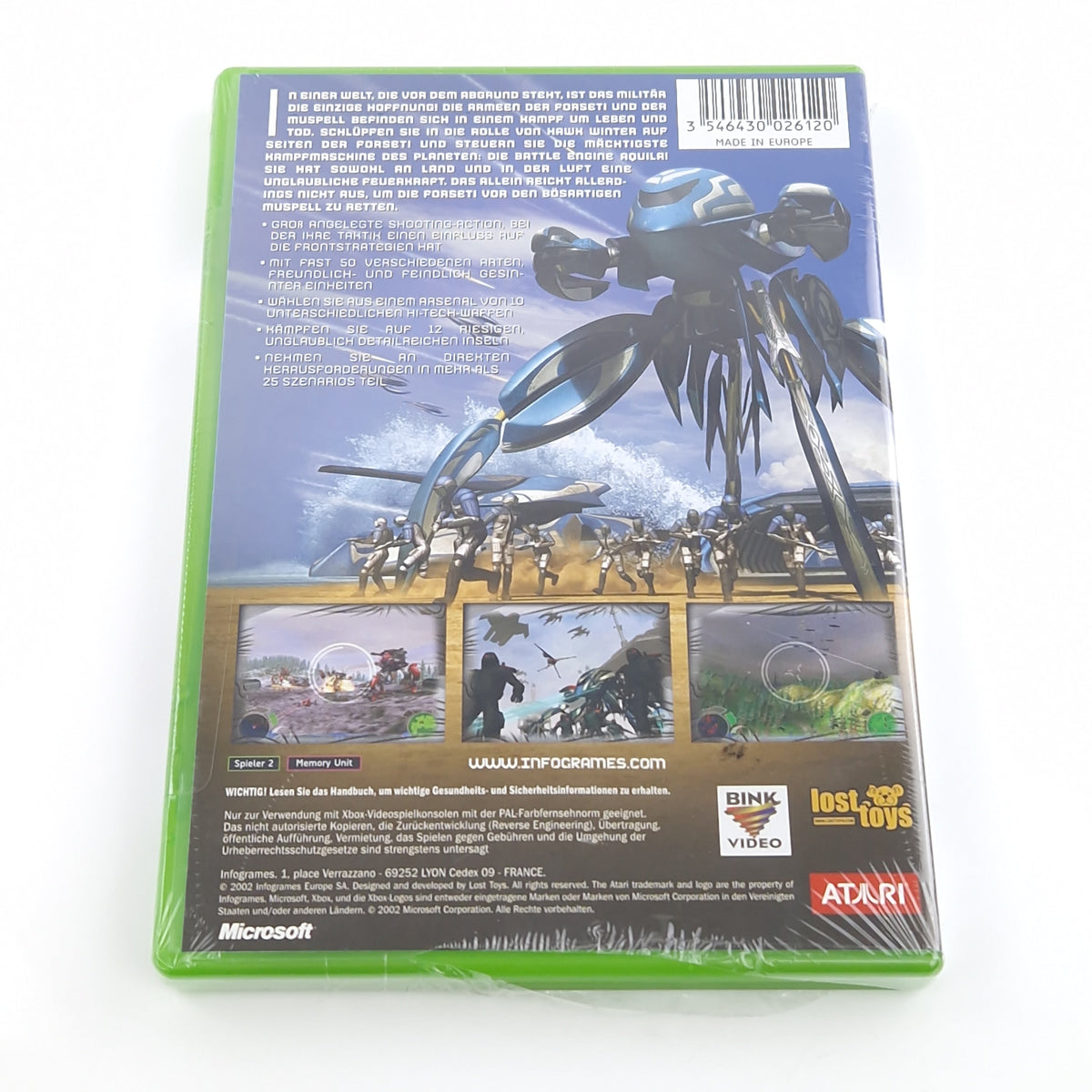 Xbox Classic Spiel – Battle Engine Aquila (Neu PAL OVP)