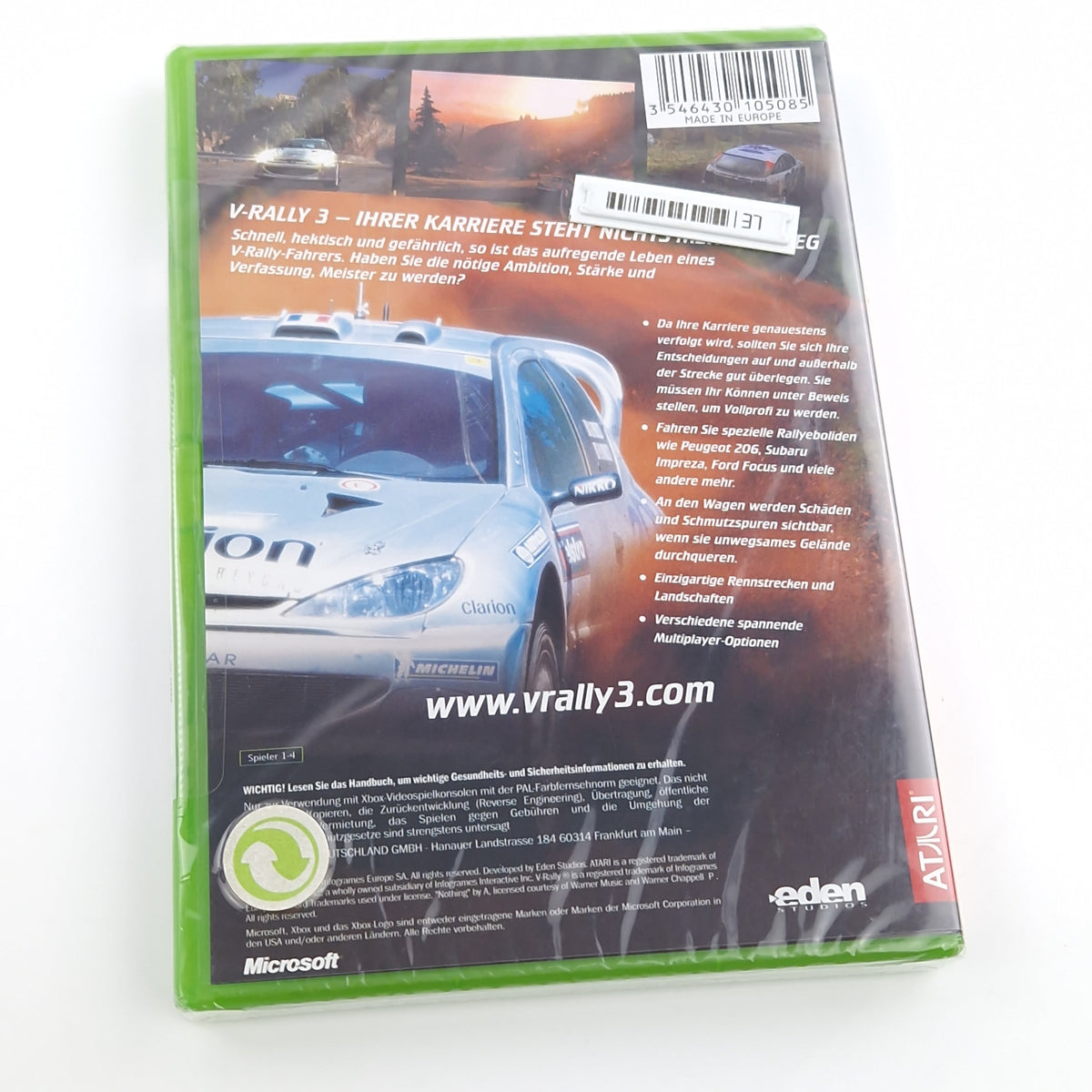 Xbox Classic Spiel – V-Rally 3 original versiegelt PAL