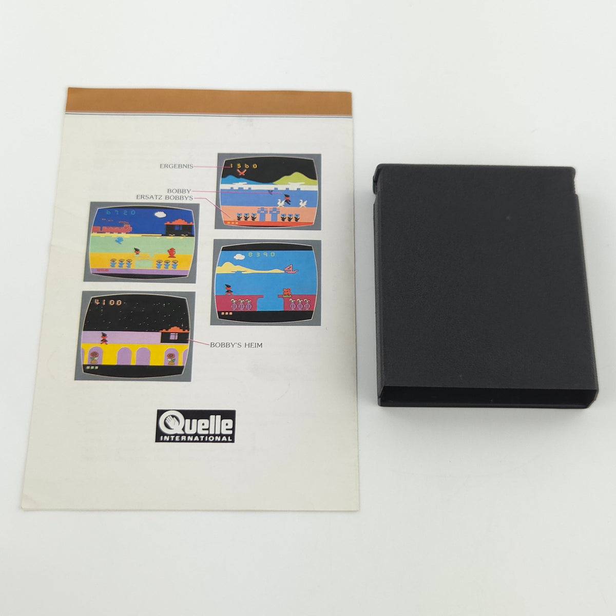 Atari 2600 Spiel Bobby geht Heim Modul Anleitung PAL 1983