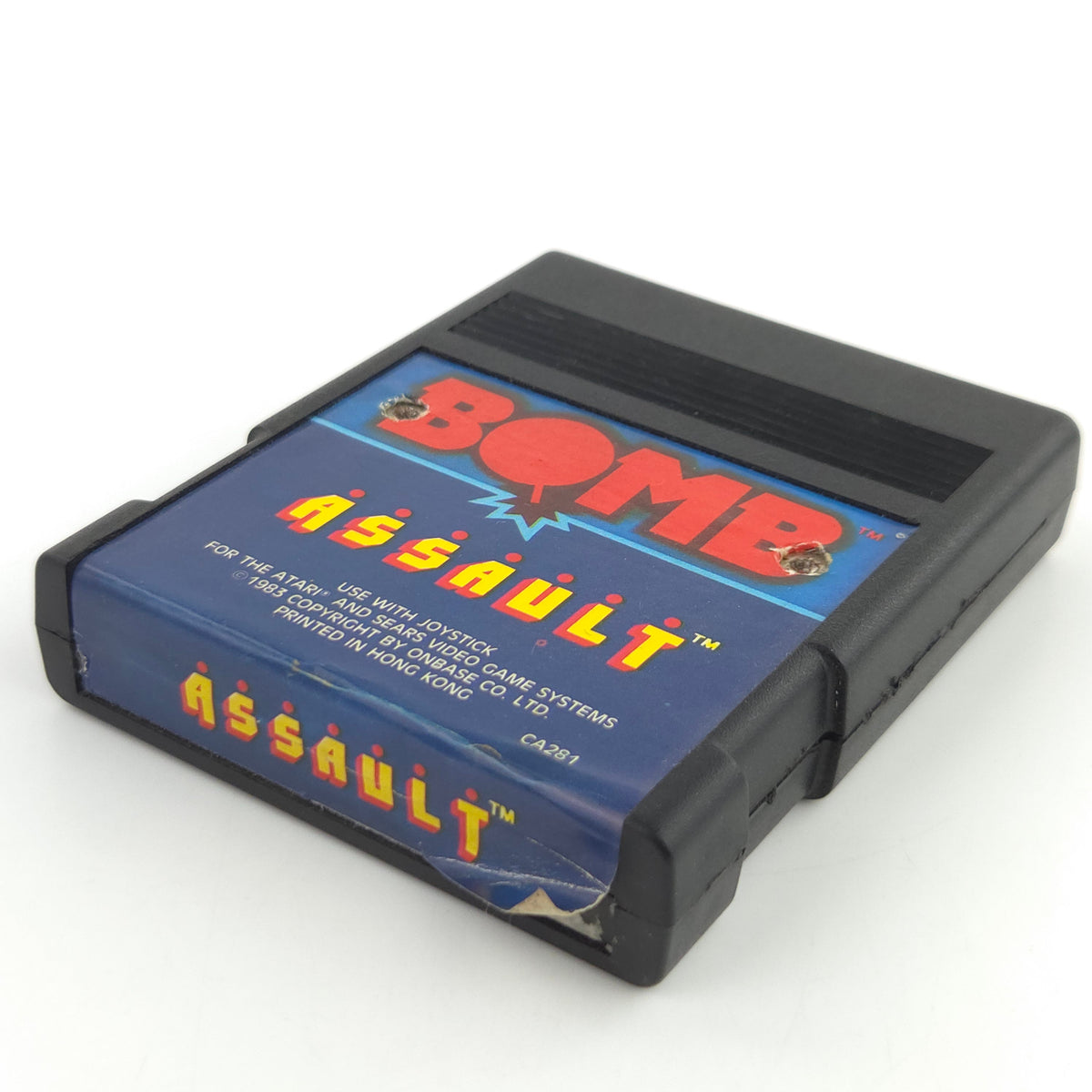 Atari 2600 Spiel Bomb Assault 8-Bit Modul PAL 1983