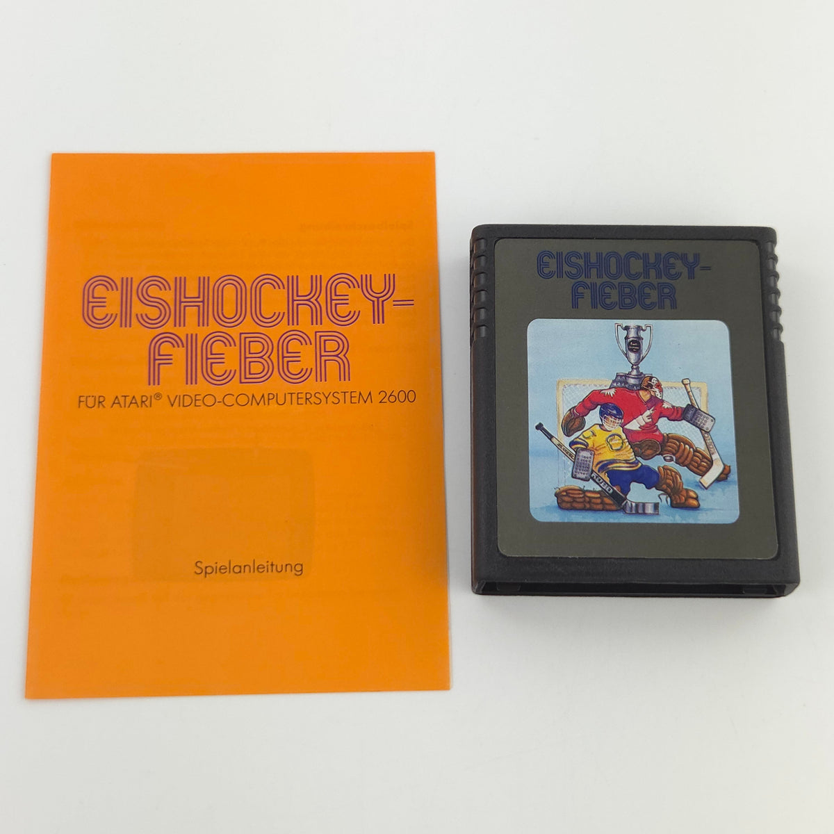 Atari 2600 Spiel Eishockey Fieber Modul Anleitung PAL