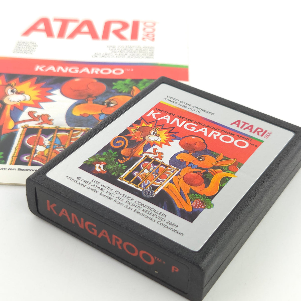 Atari 2600 Spiel Kangaroo VCS Modul Anleitung PAL 1983
