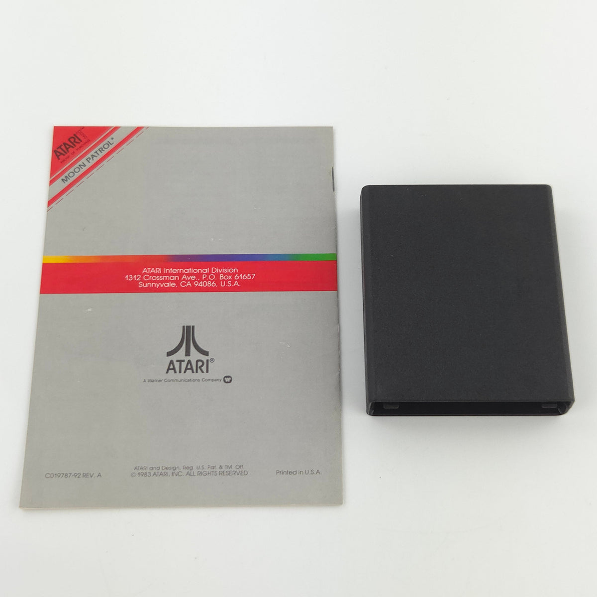 Atari 2600 Spiel Moon Patrol VCS Modul Anleitung PAL 1982