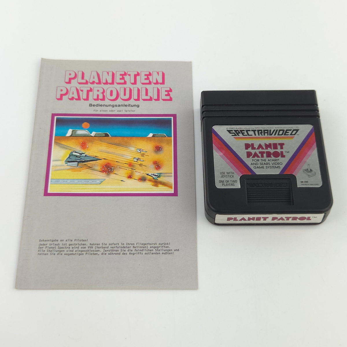 Atari 2600 Spiel Planeten Patrouille Spectravideo PAL