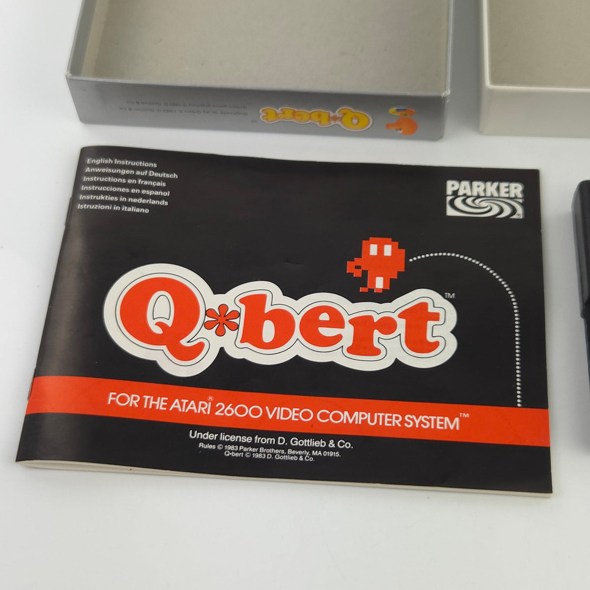 Atari 2600 Spiel Q-Bert 8-Bit Parker Cartridge PAL 1983