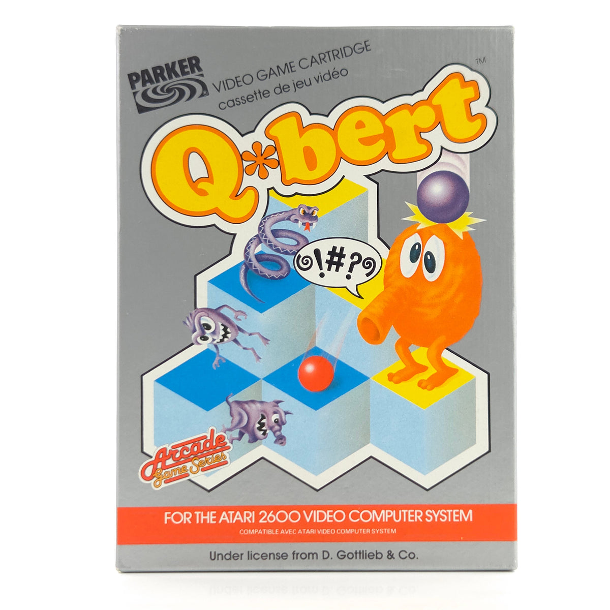 Atari 2600 Spiel Q-Bert 8-Bit Parker Cartridge PAL 1983