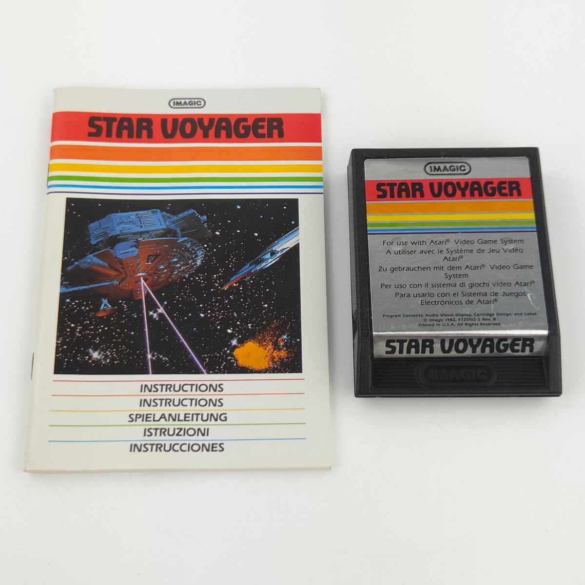 Atari 2600 Spiel Star Voyager VCS Modul Anleitung PAL