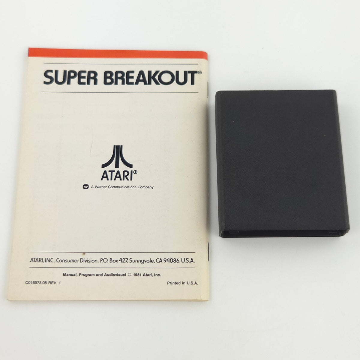 Atari 2600 Spiel Super Breakout VCS Modul Anleitung PAL