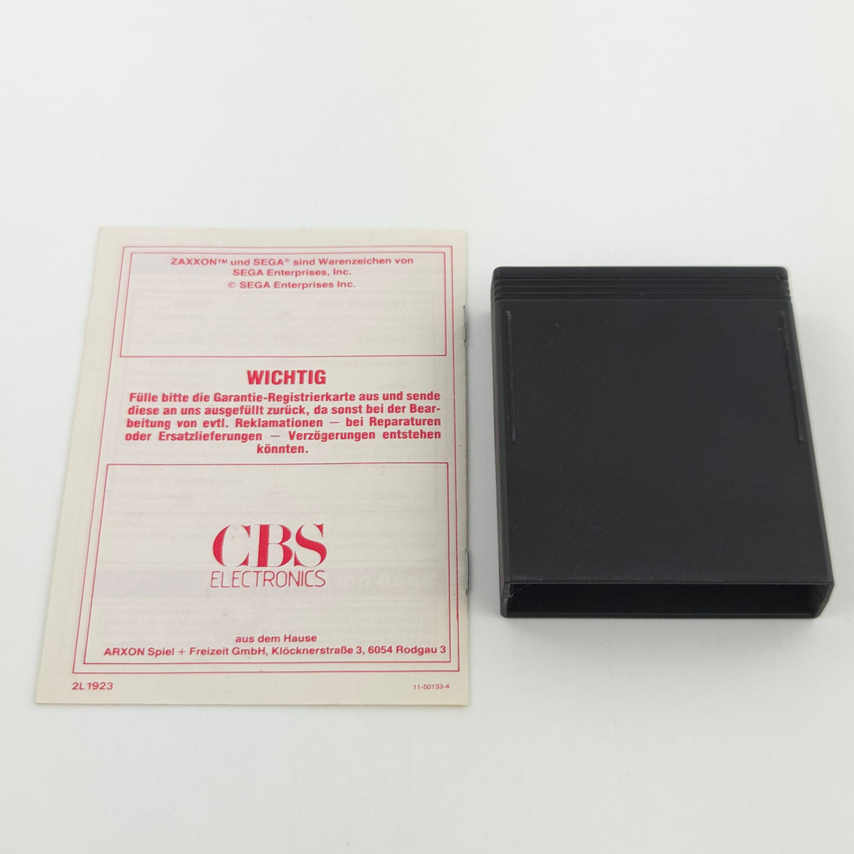 Atari 2600 Spiel Zaxxon CBS Modul Anleitung PAL 1983