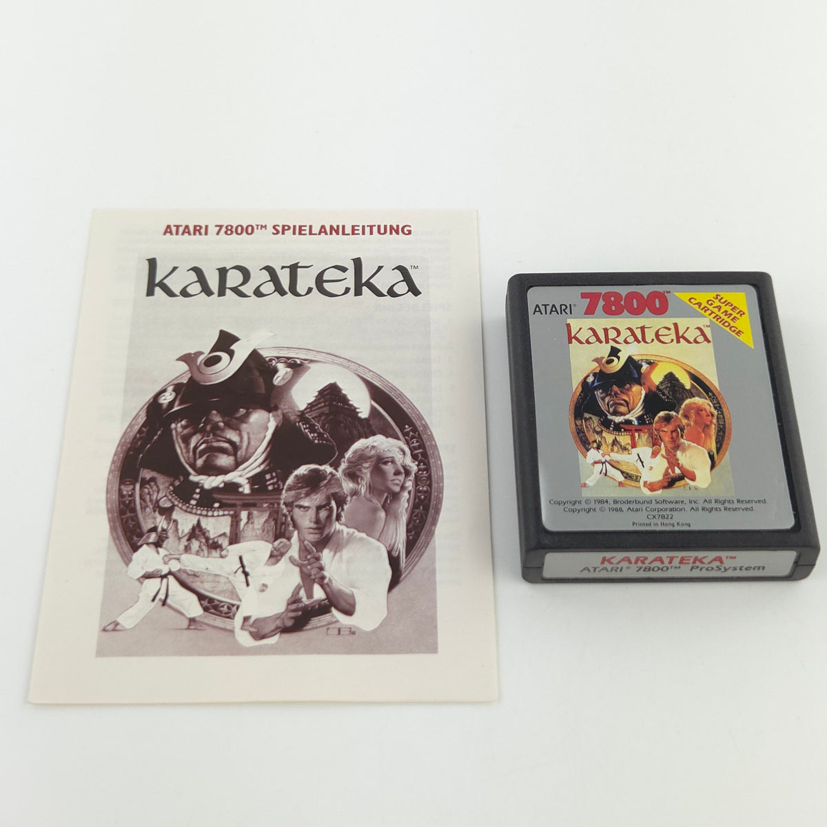 Atari 7800 Spiel Karateka Modul Anleitung PAL 1984