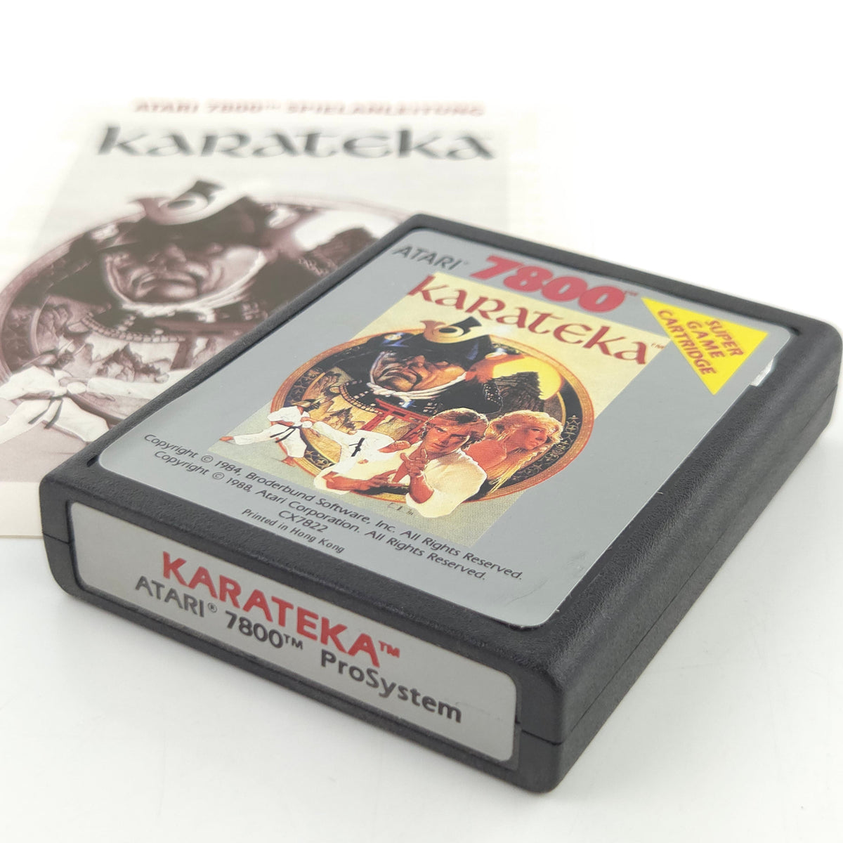 Atari 7800 Spiel Karateka Modul Anleitung PAL 1984