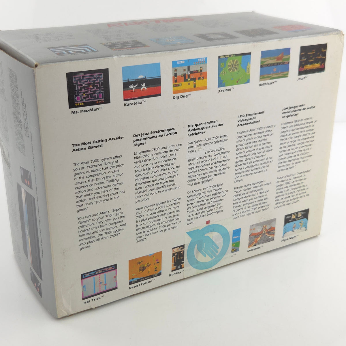 Atari 7800 Konsole in OVP mit 2 Controller PAL EUR