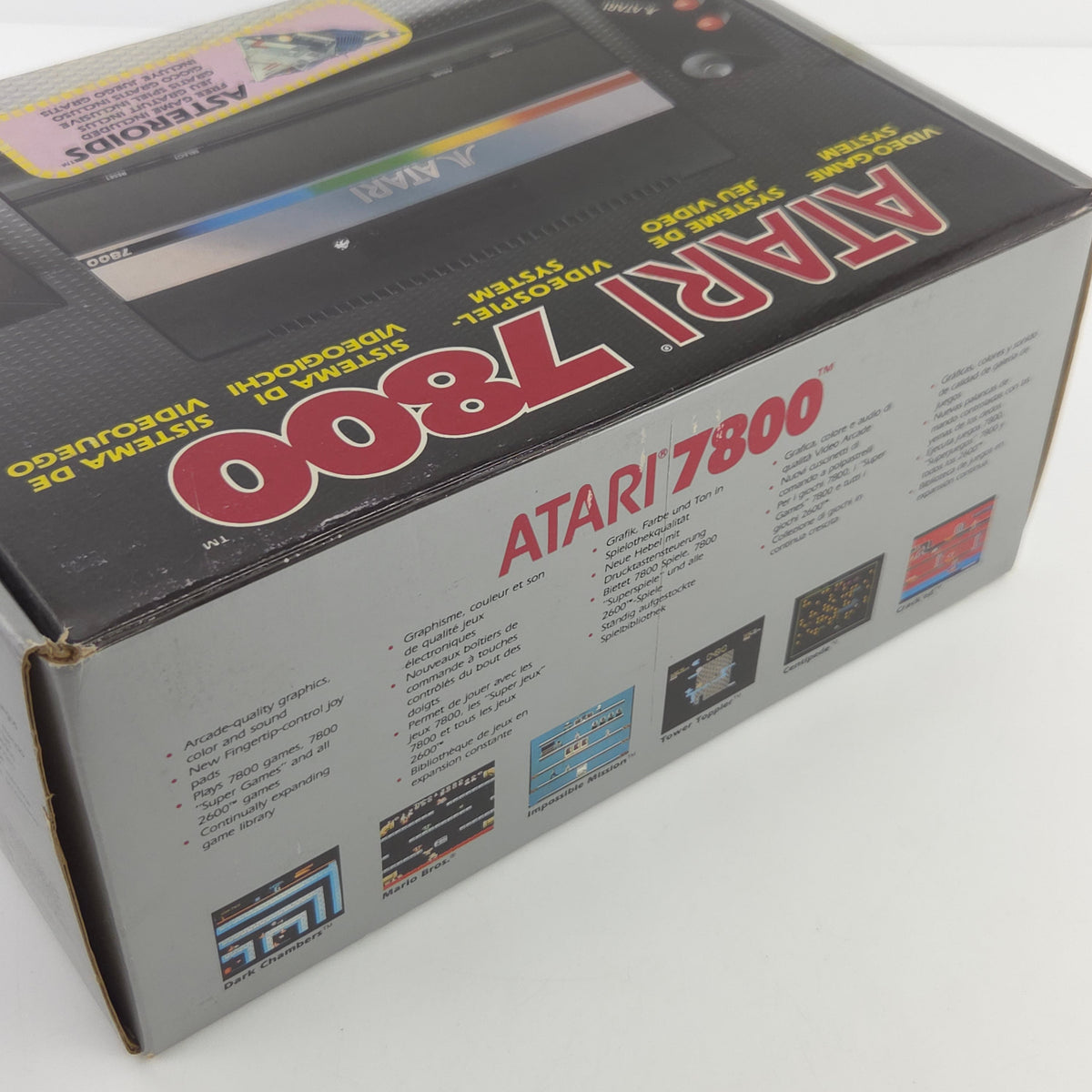 Atari 7800 Konsole in OVP mit 2 Controller PAL EUR