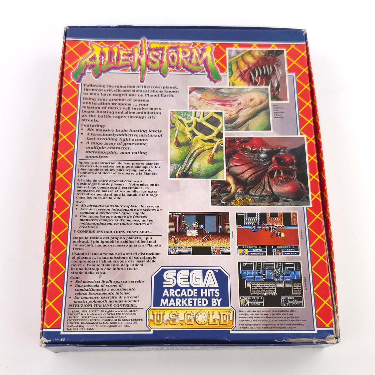 Atari ST Spiel – Alien Storm Diskette Anleitung OVP
