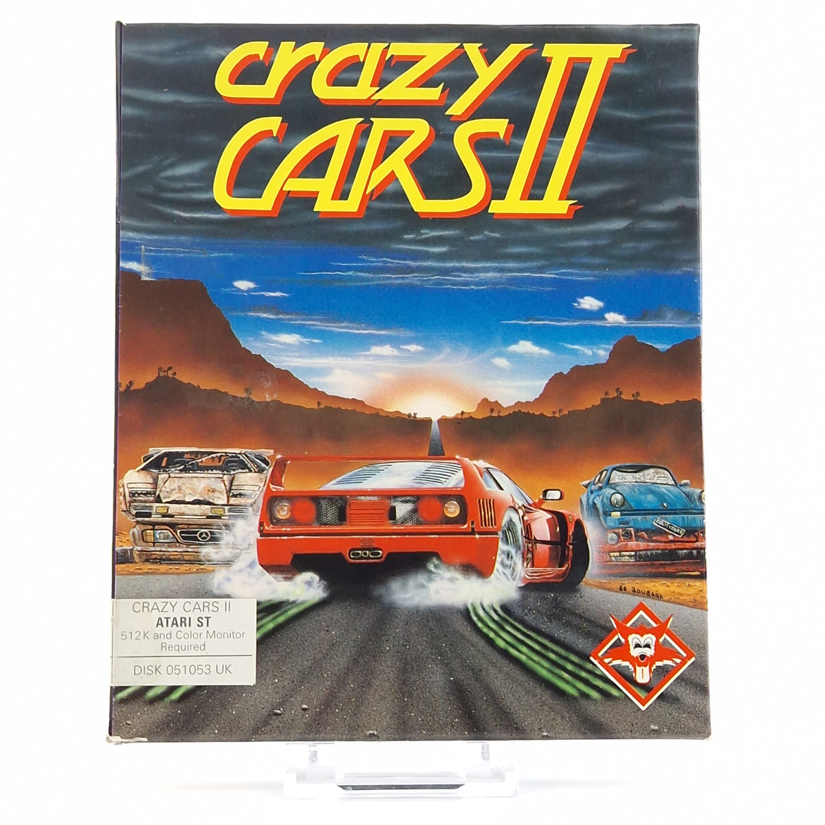 Atari ST Spiel – Crazy Cars II Diskette OVP Anleitung