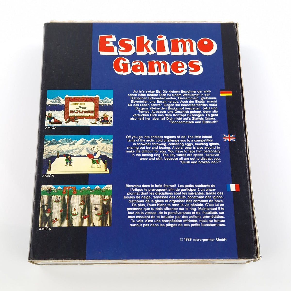 Atari ST Spiel – Eskimo Games OVP Diskette Anleitung