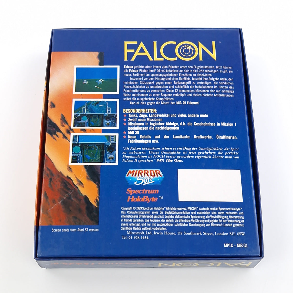 Atari ST Spiel – Falcon The Mission Disks Vol. 1 OVP