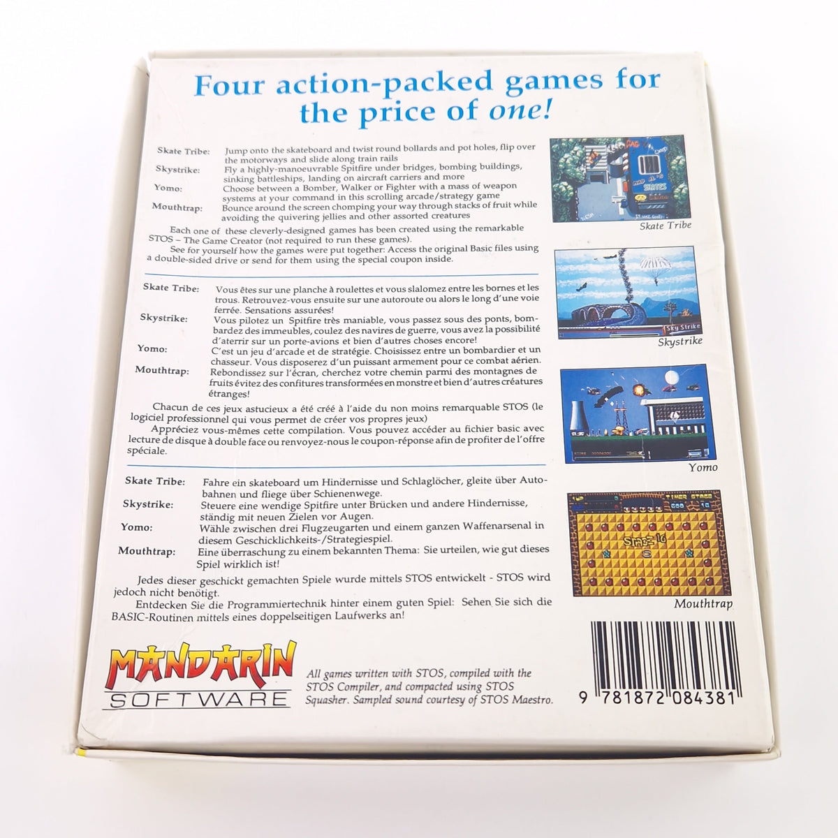 Atari ST Spiel – Games Galore Diskette OVP Mandarin Software