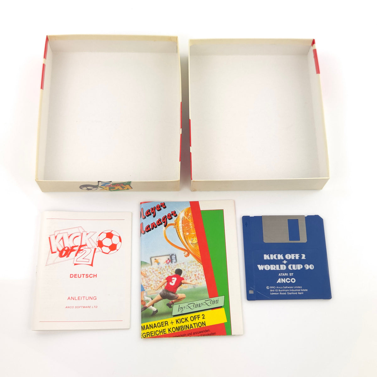 Atari ST Spiel – Kick Off 2 OVP Anleitung Diskette