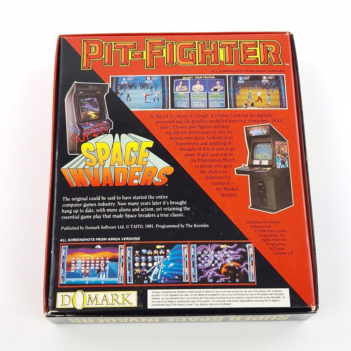 Atari ST Spiel – Pit-Fighter & Space Invaders (OVP)