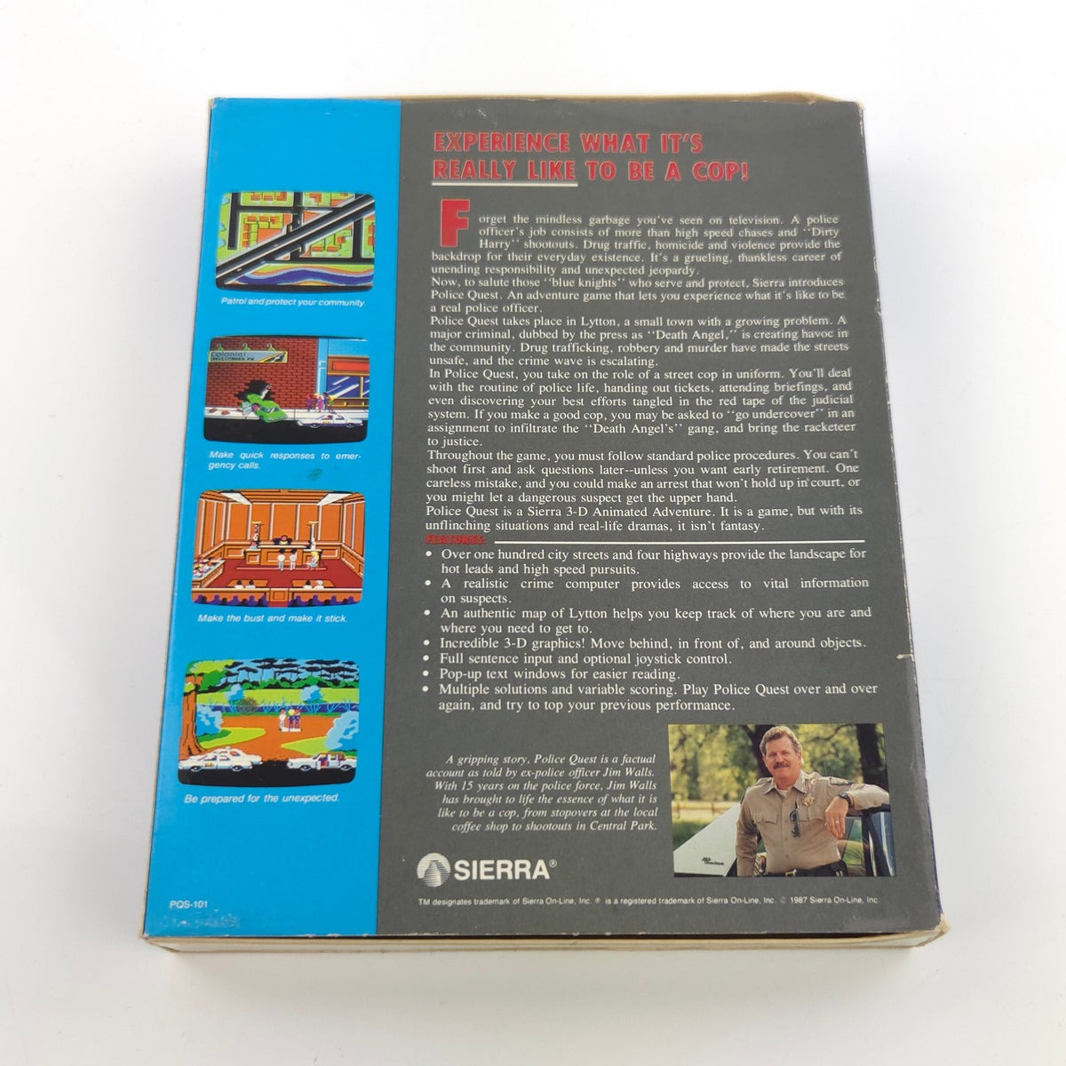 Atari ST Spiel – Police Quest Diskette Anleitung OVP