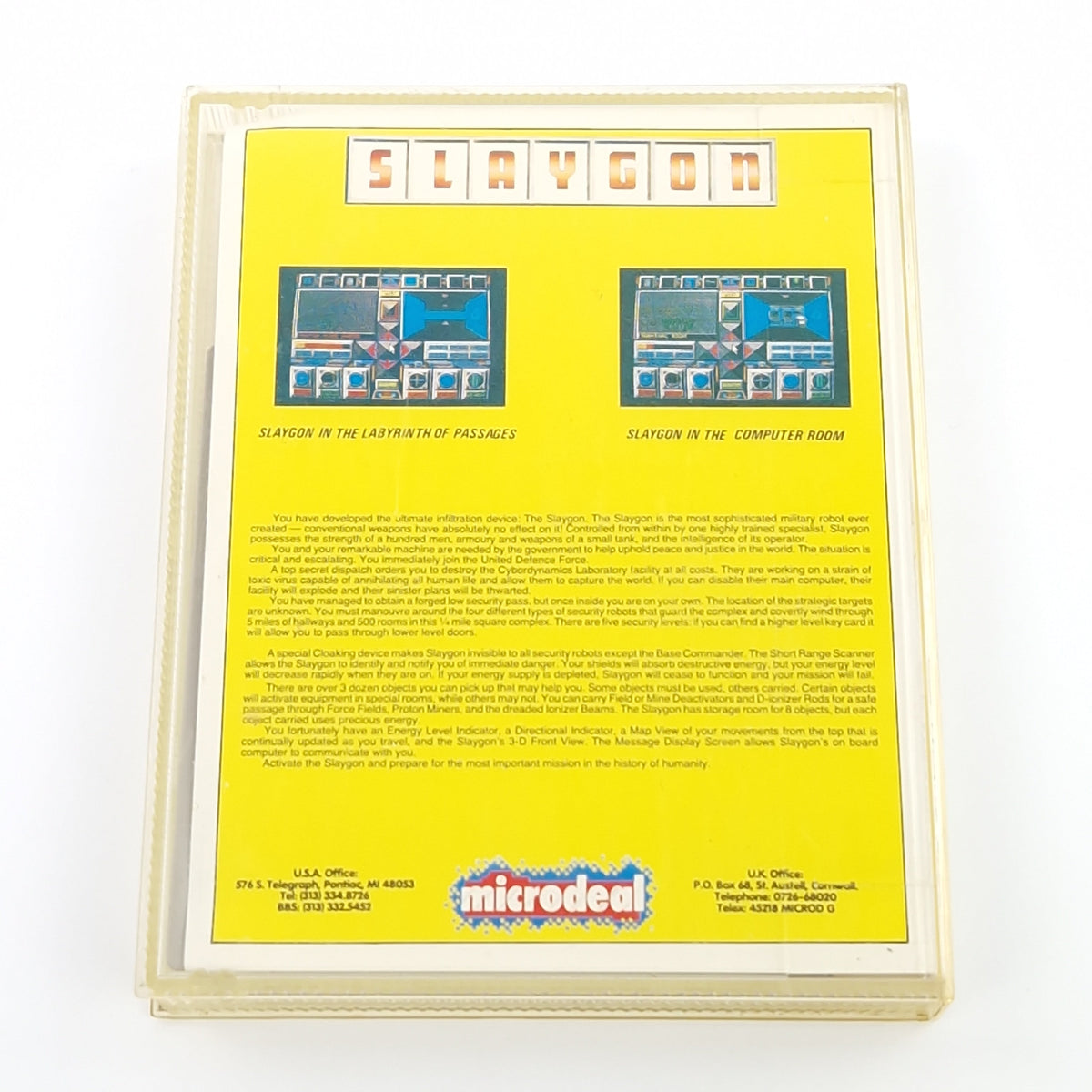 Atari ST Spiel – Slaygon Diskette Jewel Case OVP