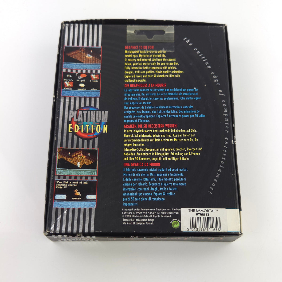 Atari ST Spiel – Will Harvey Presents The Immortal (OVP)