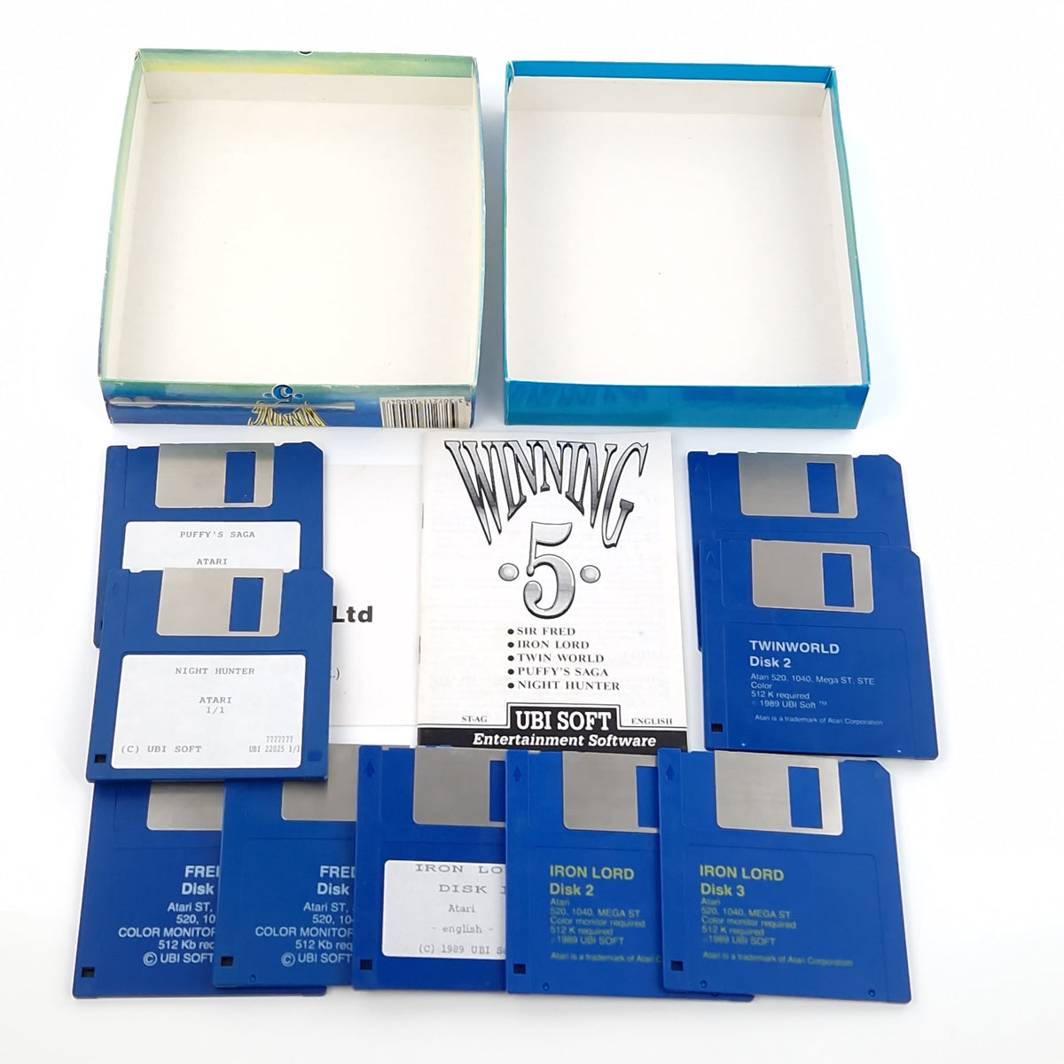 Atari ST Spiel – Winning 5 OVP Anleitung Ubisoft