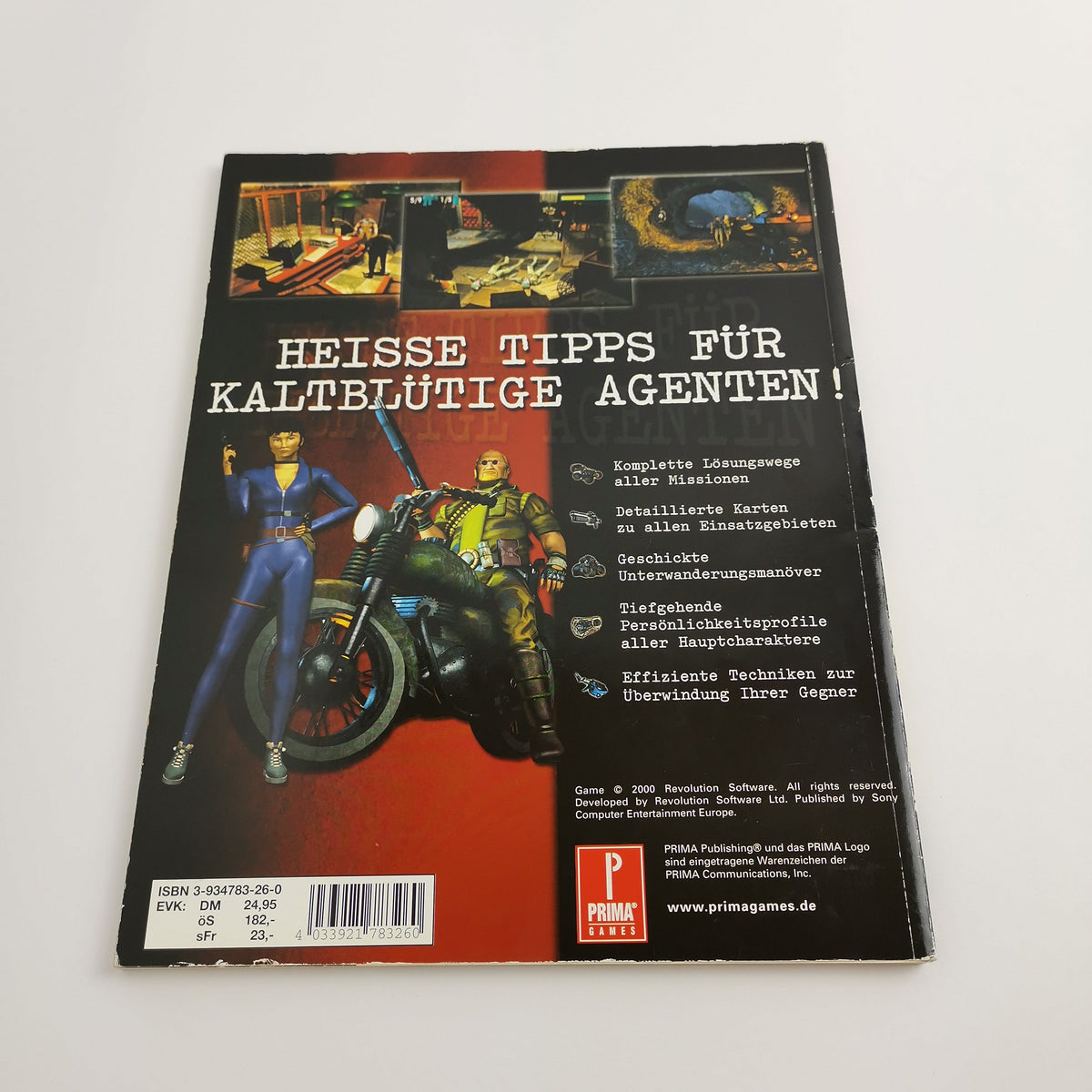 PlayStation Cold Blood Primas offizielles Lösungsbuch PS1