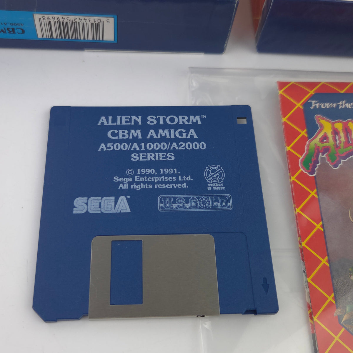 Amiga Spiel Alien Storm Big Box OVP PAL CBM Disk 1990