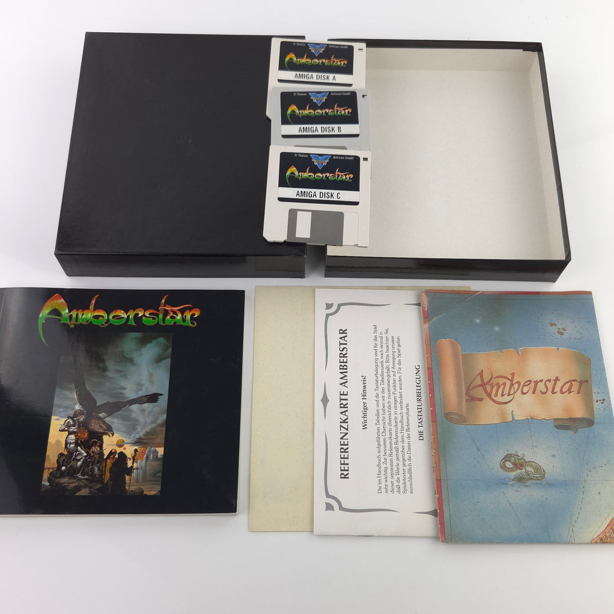 Amiga Spiel Amberstar Thalion Big Box OVP PAL 1992