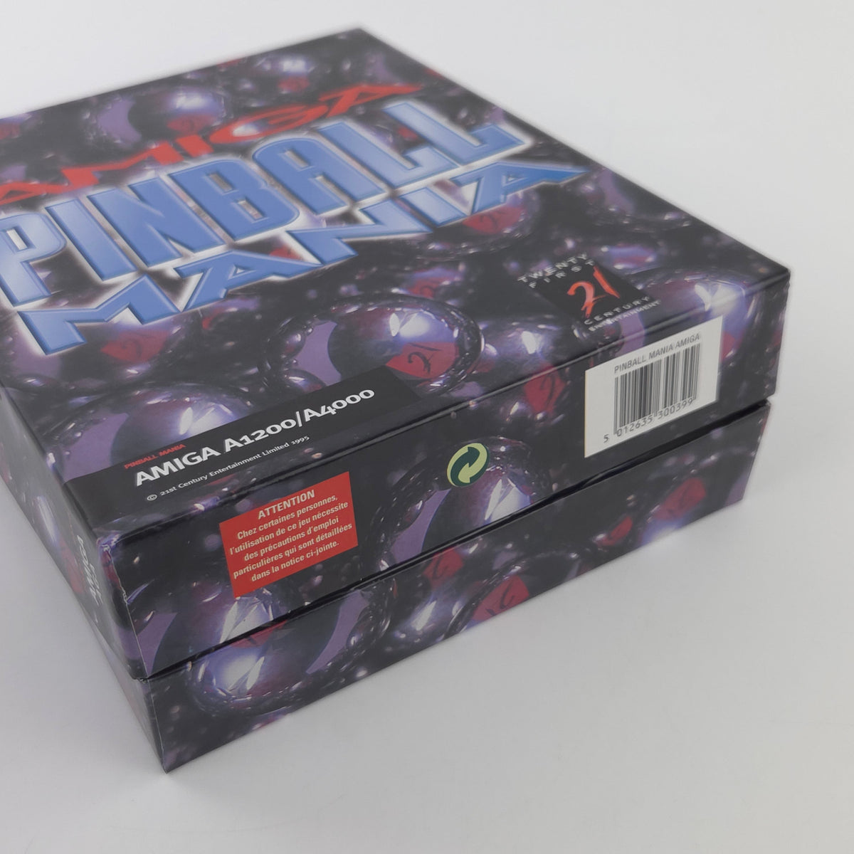 Amiga Spiel Pinball Mania Big Box OVP PAL Diskette 1995