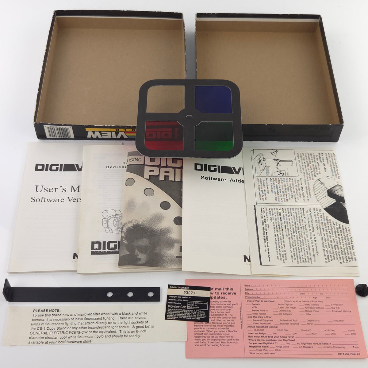 Amiga Spiel Digi View Gold CBM Disk Newtek 1990 OVP PAL