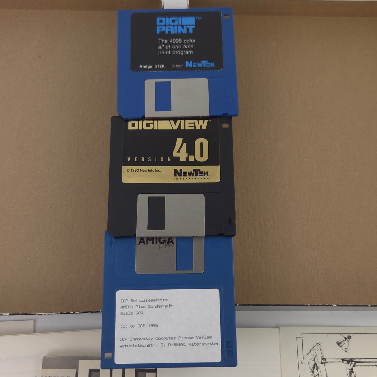 Amiga Spiel Digi View Gold CBM Disk Newtek 1990 OVP PAL