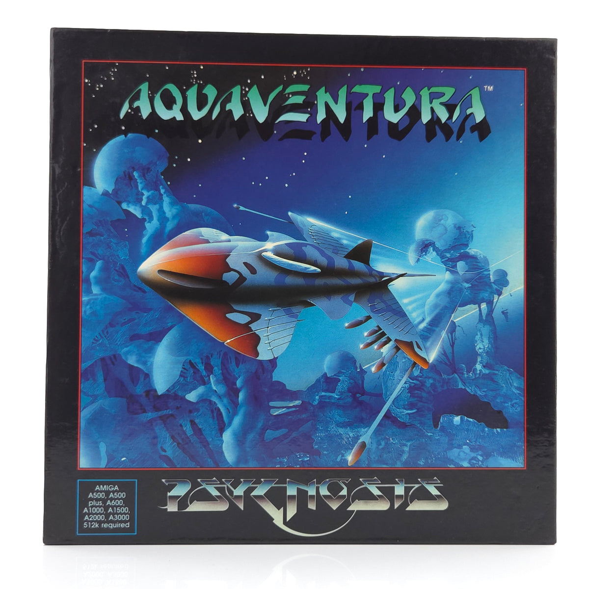 Amiga Spiel Aquaventura Big Box OVP PAL Psygnosis 1992