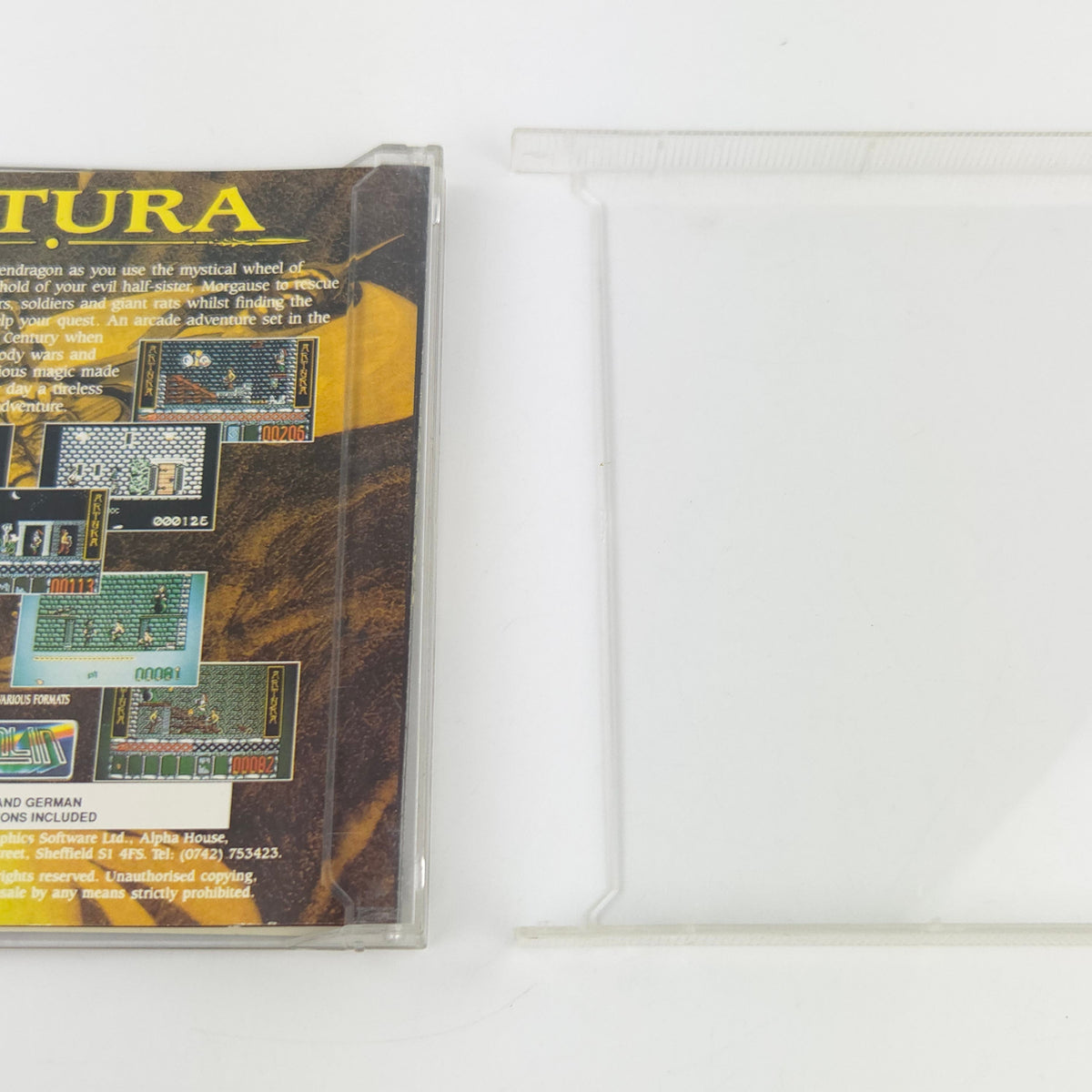 Commodore Amiga Spiel Artura Jewel Case OVP PAL 1988