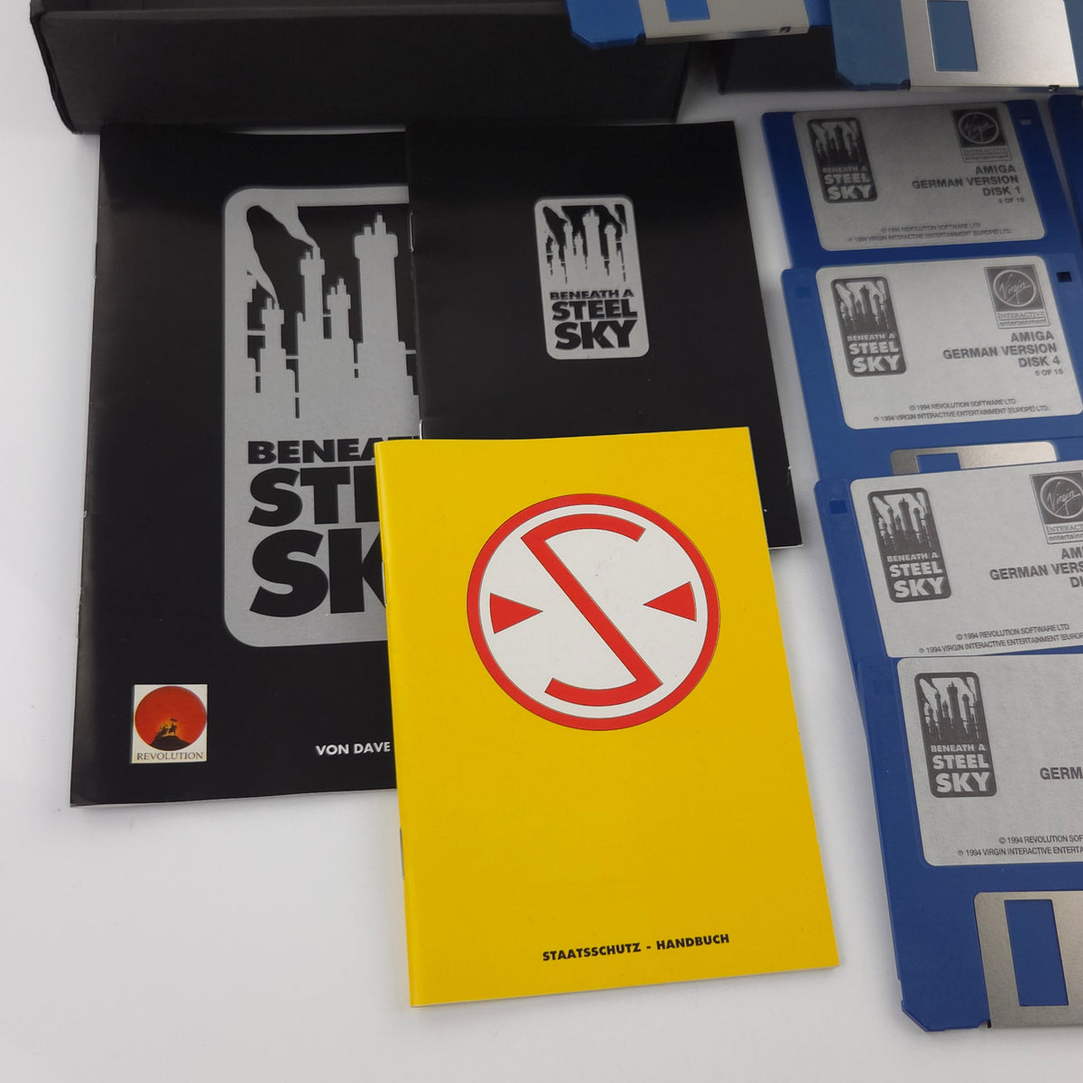 Amiga Spiel Beneath a Steel Sky Big Box OVP PAL Diskette