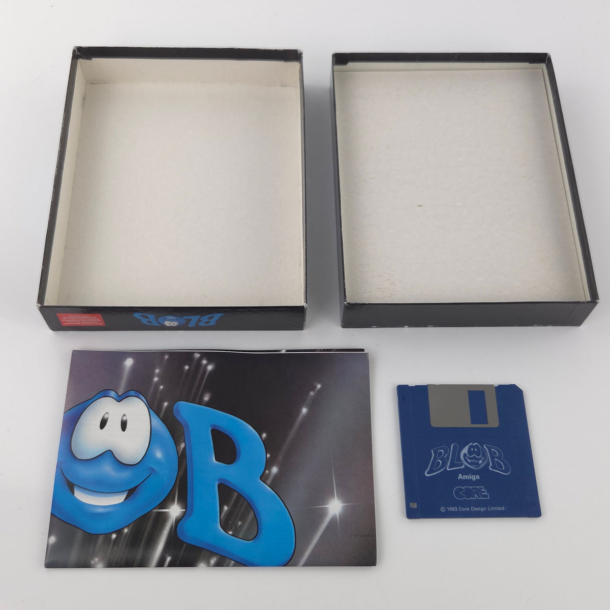 Amiga Spiel BLOB Big Box OVP CBM Diskette PAL Core Design