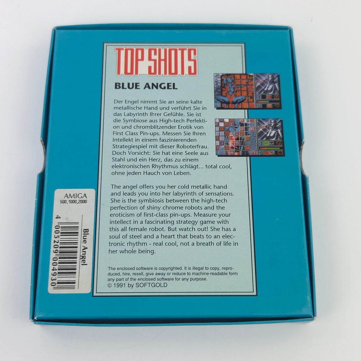 Commodore Amiga Spiel Blue Angel Top Shots OVP PAL 1989