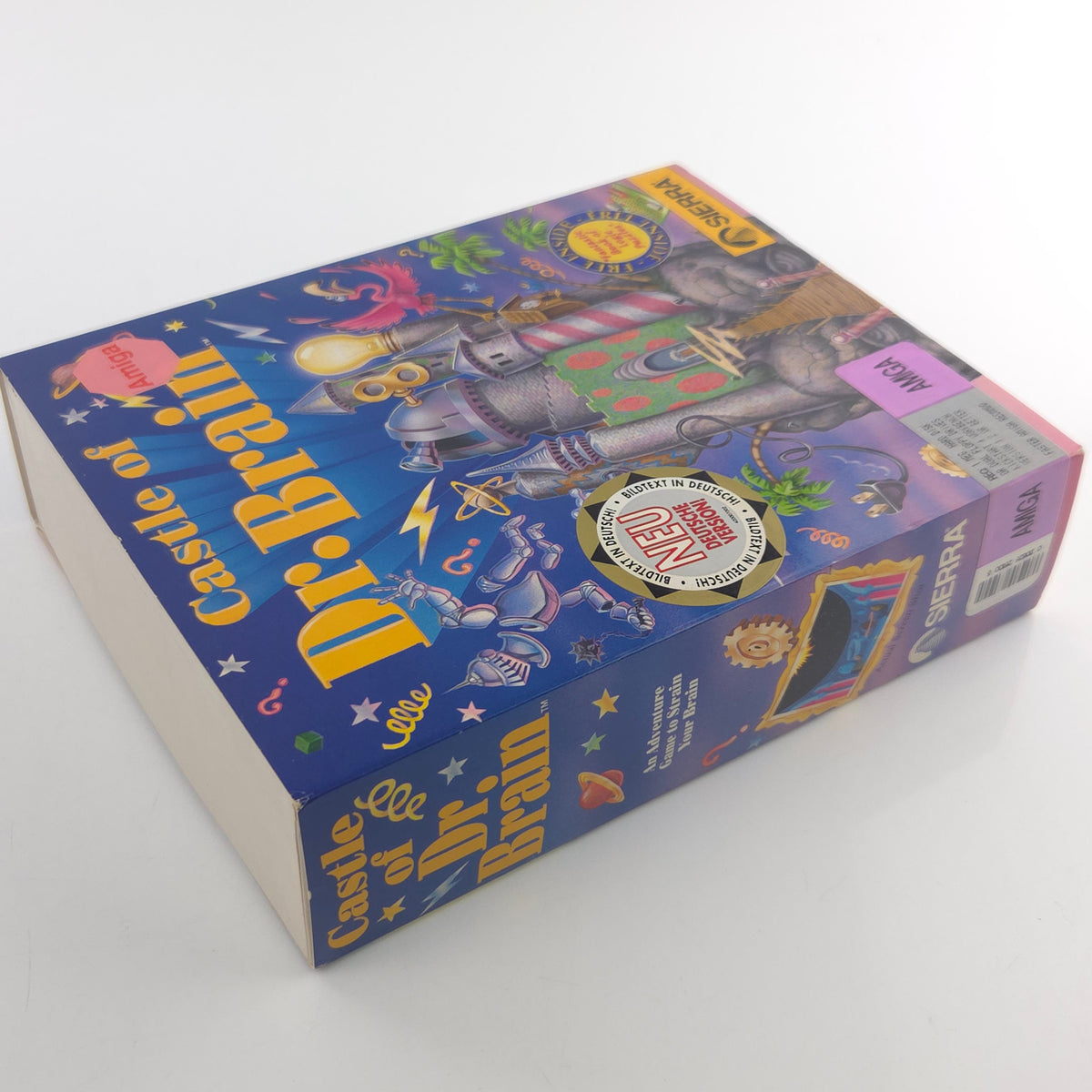 Amiga Spiel Castle of Dr. Brain Big Box OVP PAL Diskette