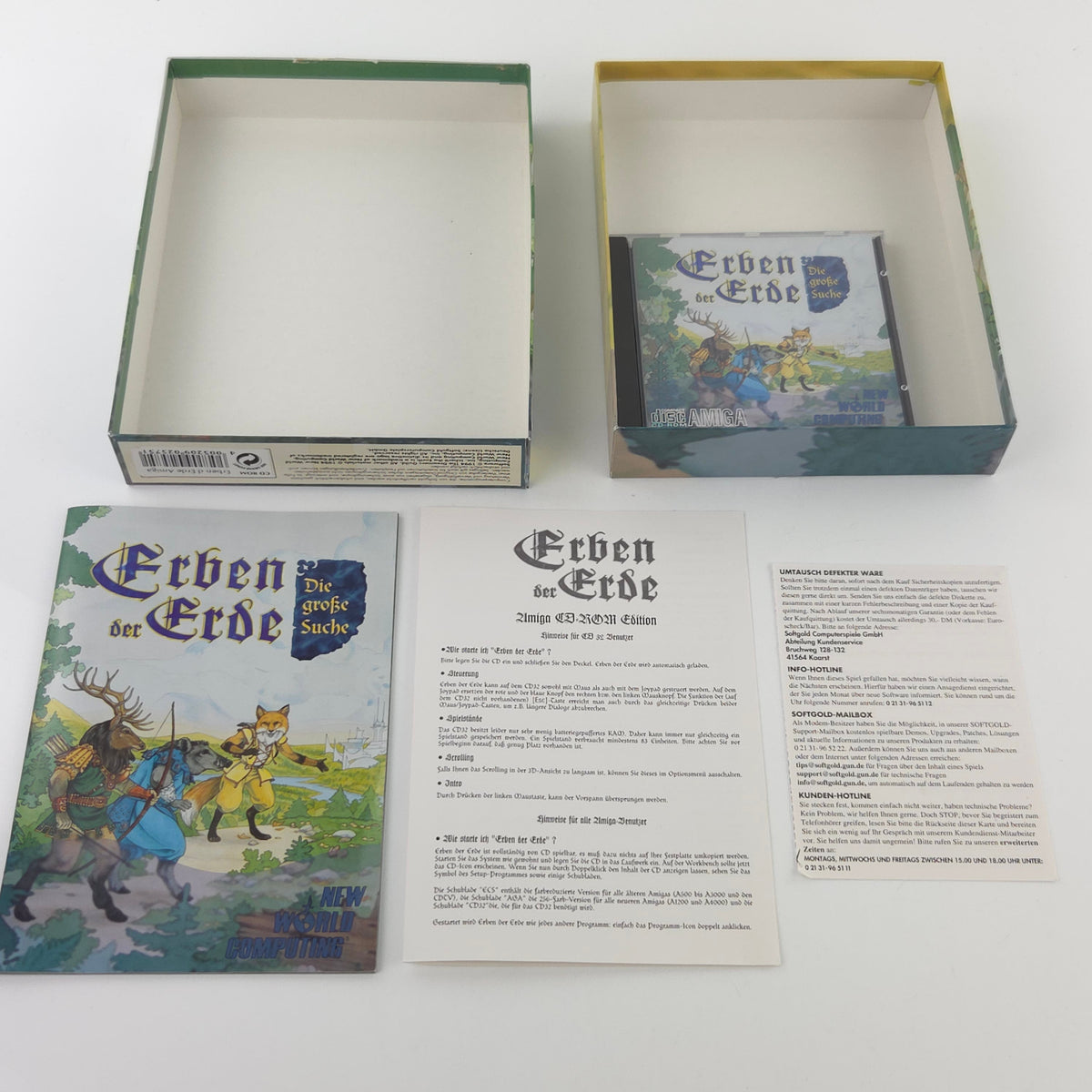 Amiga CD Spiel Erben der Erde Die große Suche OVP PAL