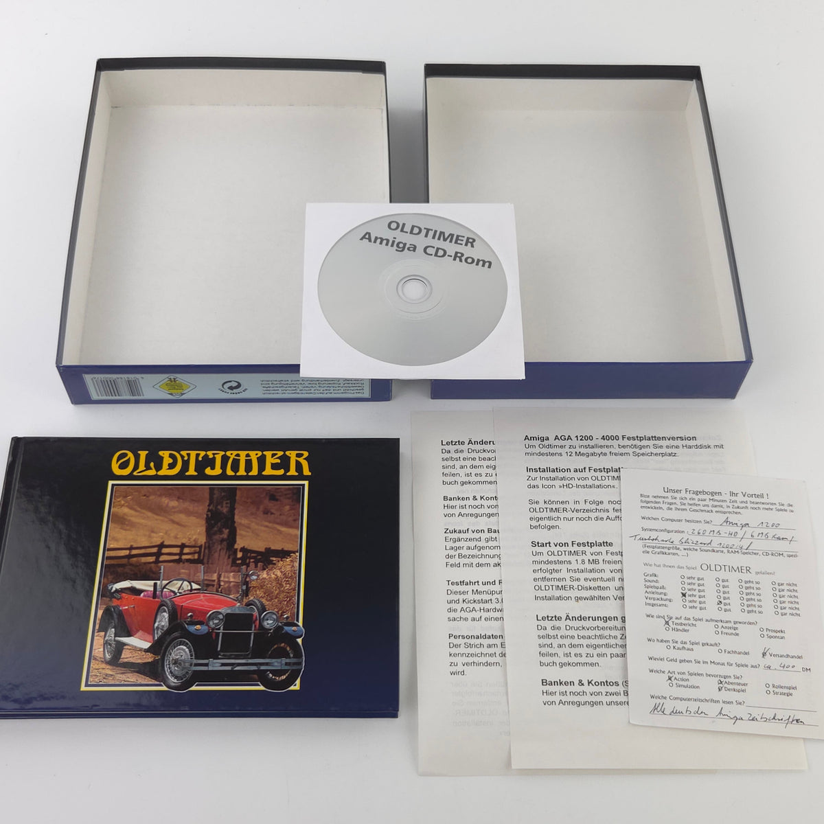 Amiga CD Spiel Erlebte Geschichte II Oldtimer OVP PAL