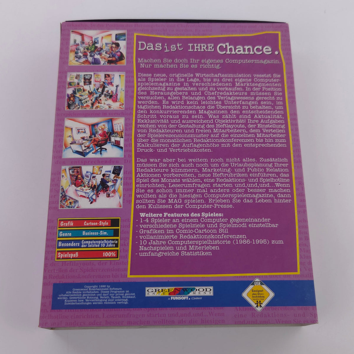 Amiga CD Spiel MAG Wir suchen Verlagsleiter OVP PAL
